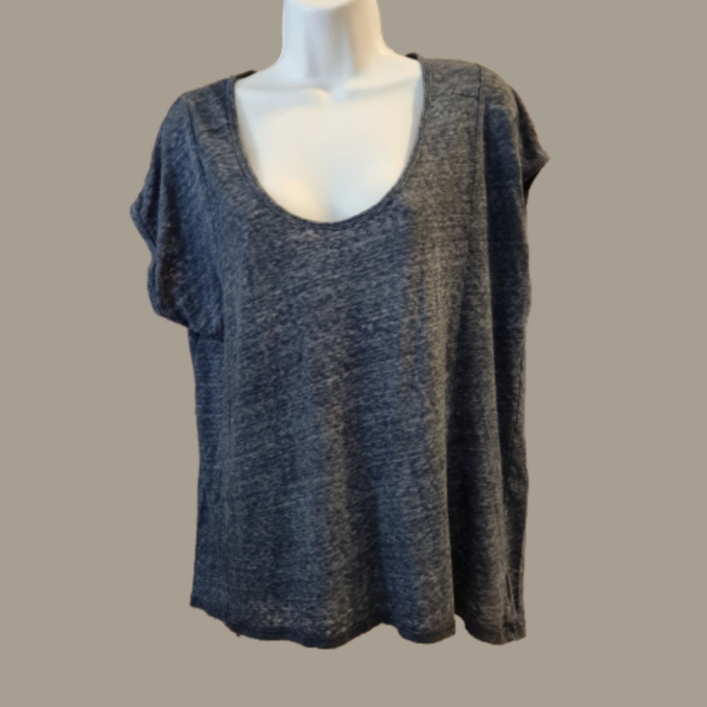 Dark grey ladies casual blouse